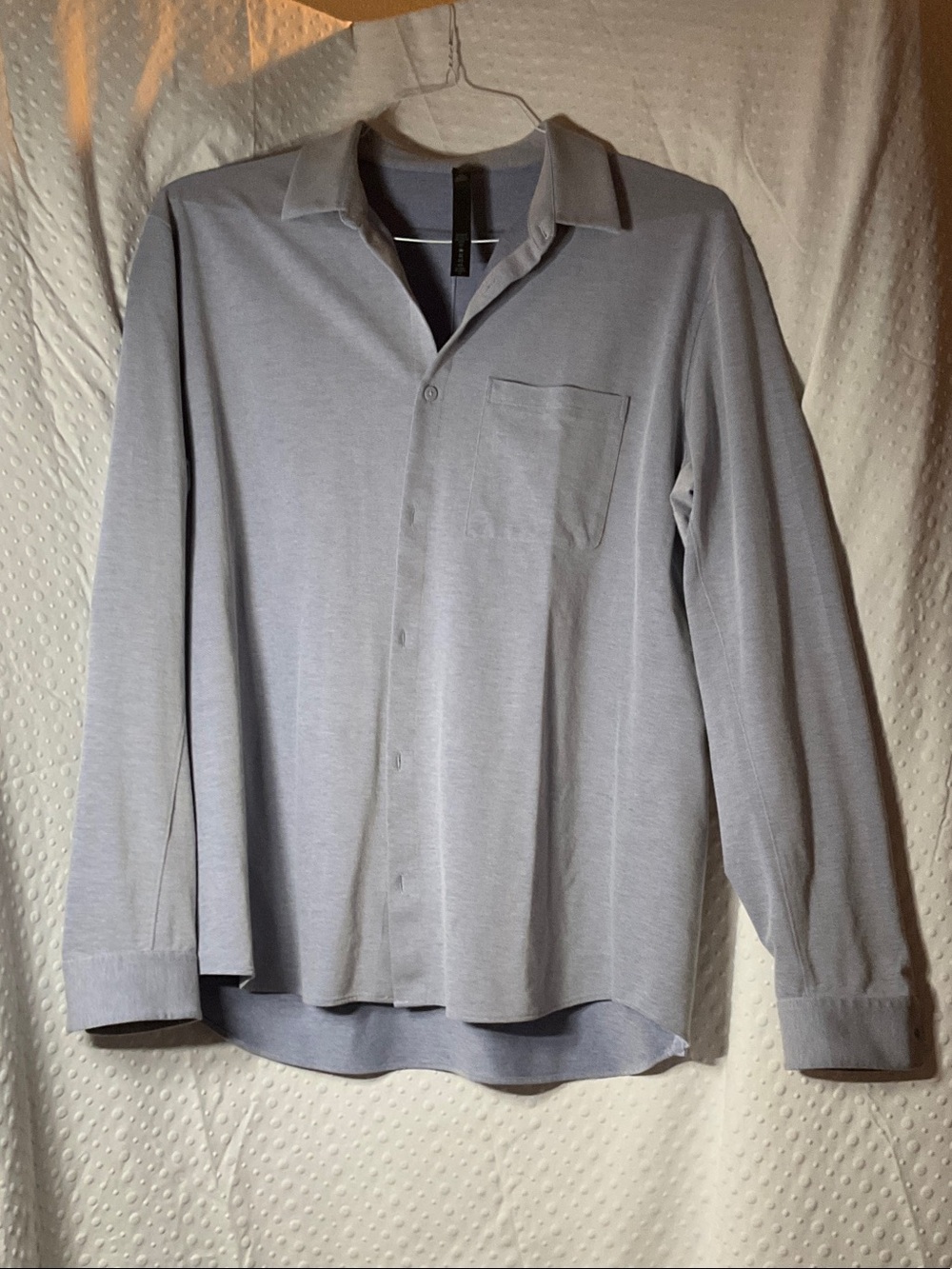 lululemon athletica Light Gray Men's Long-Sleeve Button-Down Shirt